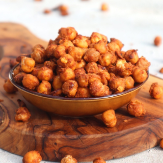 Roasted sweet & spicy tahini chickpeas