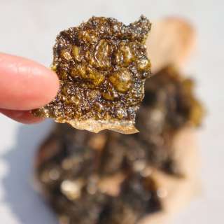 Crispy nori seaweed chips with rice paper