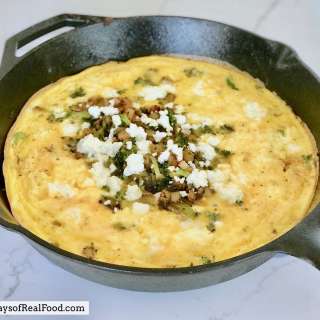 Potato and Broccoli Frittata with Feta