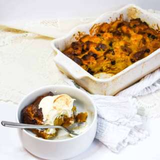 Easy Eggnog Bread Pudding