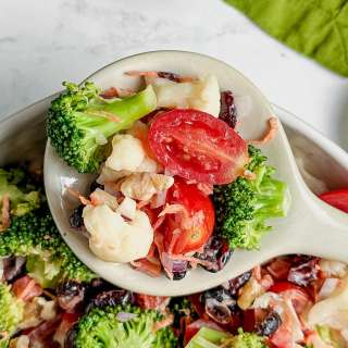 Broccoli Cauliflower Salad