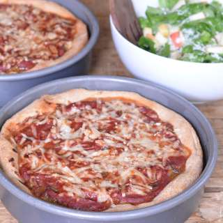 Whole-Wheat Deep Dish Pizza