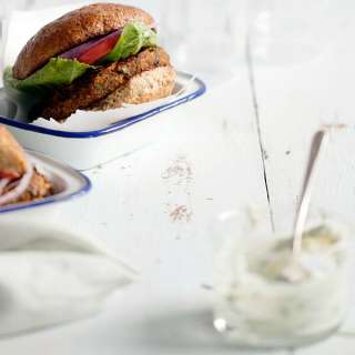 Loaded Black Bean Burgers