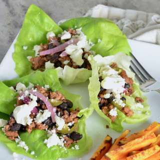 Chorizo and Black Bean Lettuce Wraps
