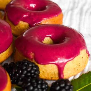 Bay and Blackberry Baked Donuts