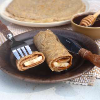 Thin Dutch pancakes from chickpea flour