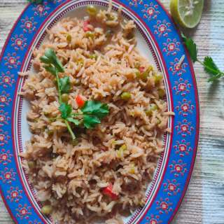 Easy Vegan Fried Brown Rice