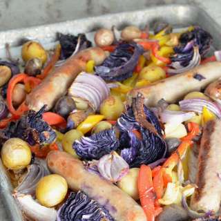 Sheet Pan Sausage & Peppers
