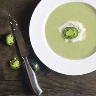 Potato and Spinach Soup with Jalapeño