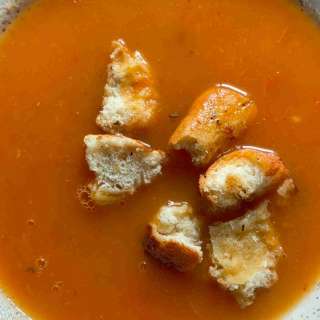 Tomato Soup With Potato (Creamy With No Cream)