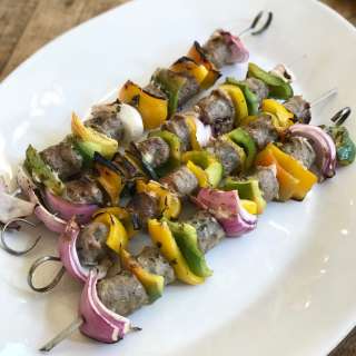 Grilled Sausage and Bell Pepper Kabobs