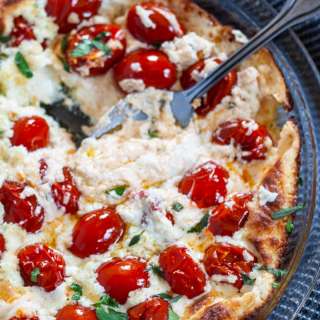 Baked Goat Cheese Tomato Dip