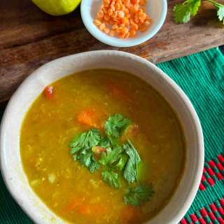 Red Lentils Sweet Potato Soup