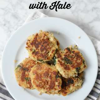 Smashed Potato Cakes with Kale