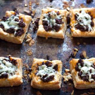 Chorizo Tarts with Apple and Thyme