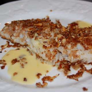 Almond Encrusted Fish with (an easy) Beurre Blanc Sauce