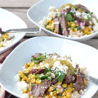 Easy Flank Steak Taco Bowls