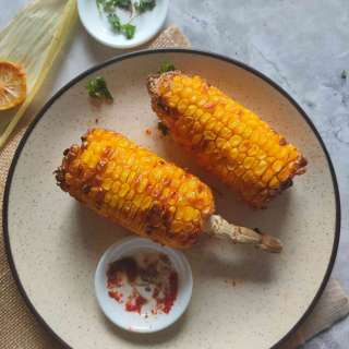 Air Fryer Corn On the Cob In Indian Style