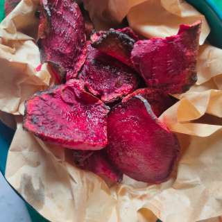 Easy Air Fryer Beet Chips/ Beets Fries- 2 Ways
