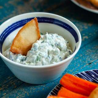 Cold Spinach Dip (No Mayo)