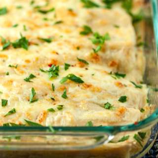 Sour Cream Chicken Enchiladas
