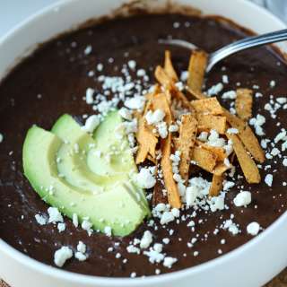 Black Bean Soup (with Canned Beans)