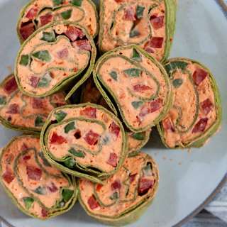 Holiday Pinwheels (with Red & Green Pepper)