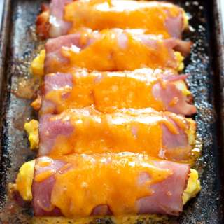 Salsa, Ham, and Egg Roll-Ups