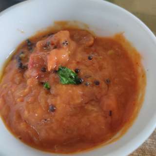 Onion Tomato Chutney Recipe Without Coconut-Indian Dip
