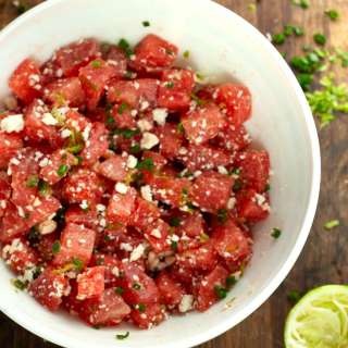 Watermelon Feta Salad (with Jalapeno & Lime)