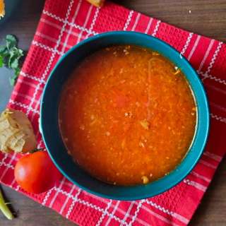Quick Garlic Ginger Soup Recipe With Tomato
