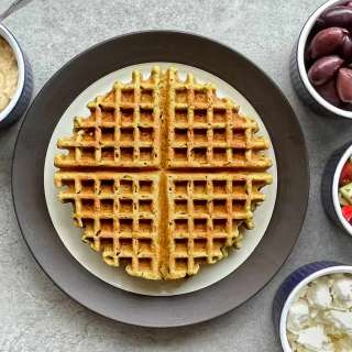 Fawaffle (Falafel Waffles)