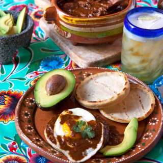 Chicken Mole Sopes