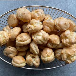 Bacon and Cheese Puffs (Gougeres)