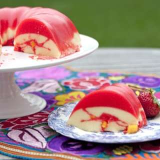 Creamy Mango Strawberry Gelatin