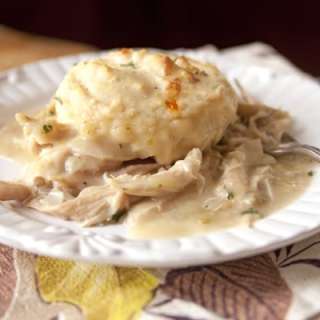 One-Skillet Turkey and Roasted Green Chile Pot Pie