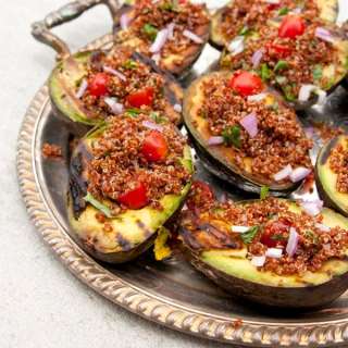 Grilled Avocados with Quinoa Salad