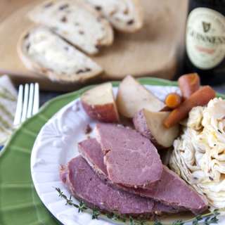 Guinness Corned Beef and Cabbage