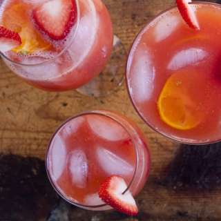 Strawberry-Tangerine Margaritas