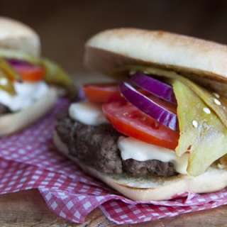 Green Chile Cheeseburgers