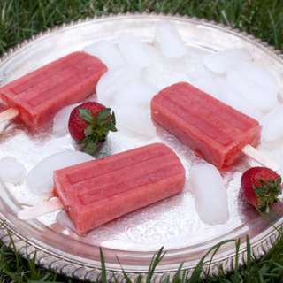 Strawberry Margarita Popsicles