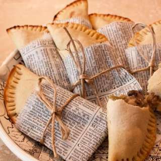 Molotes (Masa Empanadas) filled with Mushrooms, Roasted Green Chiles, and Cheese