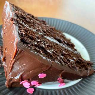 Triple Layer Chocolate Fudge Cake with Ganache Icing
