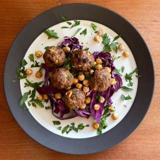 Lamb Meatballs with Pine Nuts and Raisins