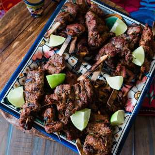 Tequila Lime Carne Asada Skewers