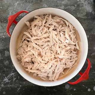 Dutch Oven Pulled Chicken