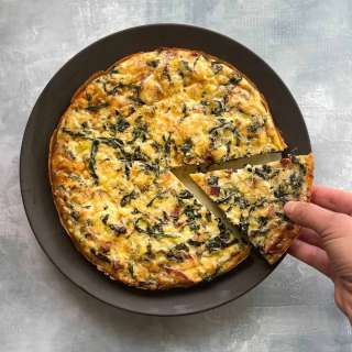 Bacon, Kale and Leek Frittata