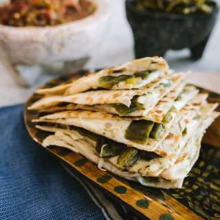 Green Chile and Cheese Quesadilla