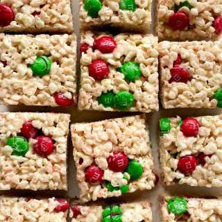 Browned Butter M&M Rice Krispie Treats
