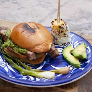 Carne Asada Tortas with Chimichurri Sauce